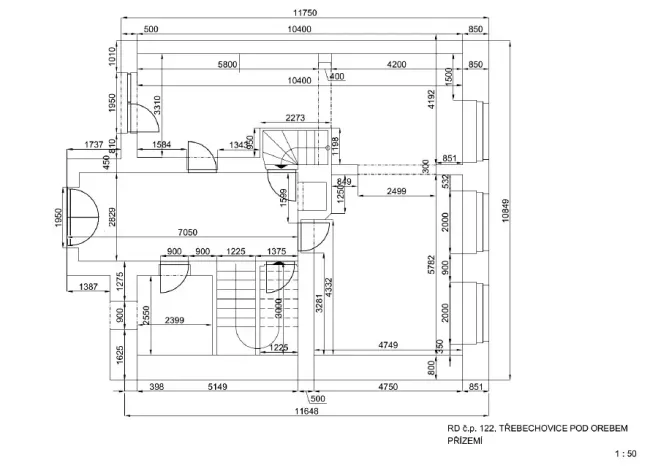 Prodej rodinného domu, Třebechovice pod Orebem, Týnišťská, 185 m2