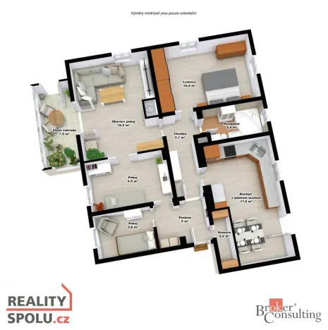 Prodej bytu 4+1, Liberec, Březinova, 97 m2