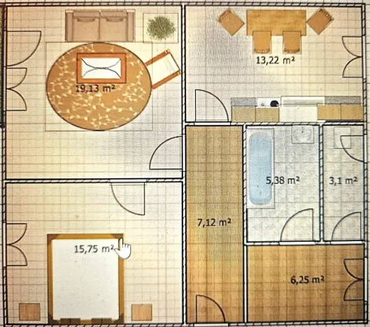 Prodej bytu 2+1, Koryčany, Masarykova, 71 m2