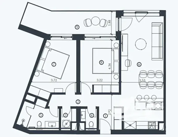 Prodej bytu 3+kk, Savudrija, Chorvatsko, 80 m2