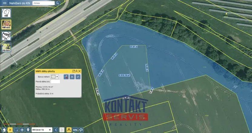 Prodej komerčního pozemku, Úsilné, 5515 m2