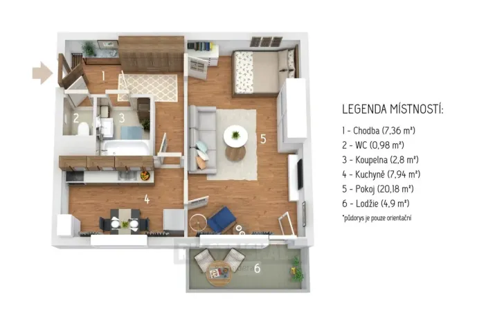 Prodej bytu 1+1, České Budějovice - České Budějovice 2, J. Bendy, 39 m2