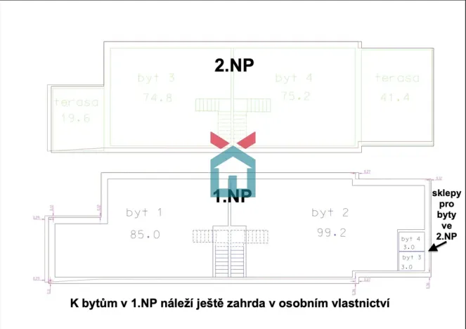 Prodej bytu 4+kk, Praha - Lochkov, K Lahovské, 99 m2