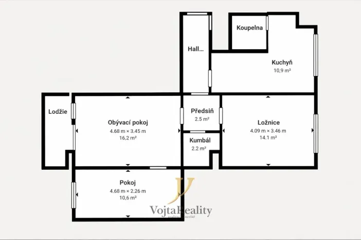 Pronájem bytu 3+1, Olomouc, Varšavské nám., 75 m2
