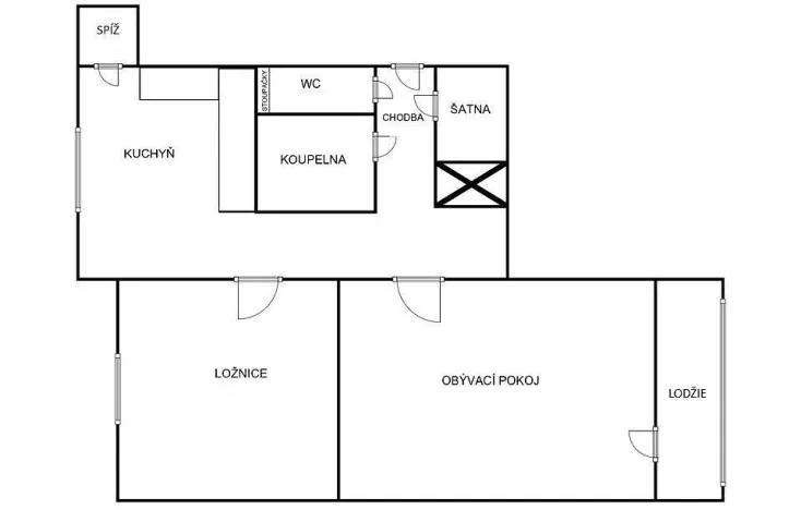 Prodej bytu 2+1, Roudnice nad Labem, Hornická, 56 m2