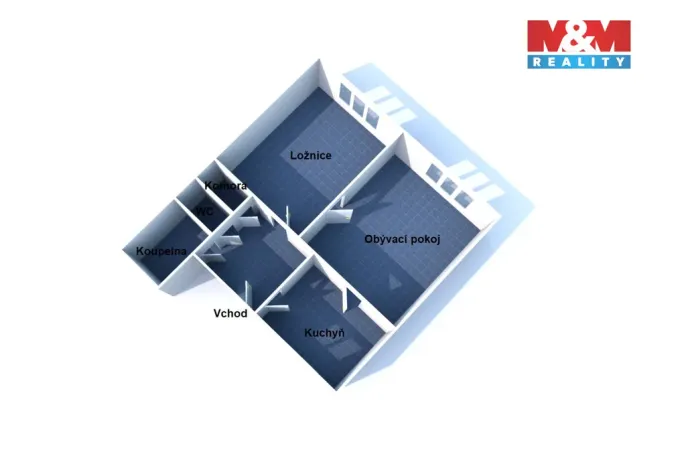 Pronájem bytu 2+1, Jindřichův Hradec - Jindřichův Hradec I, Panská, 80 m2