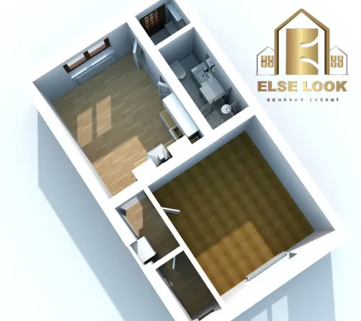 Pronájem bytu 2+kk, Černíkovice, 40 m2