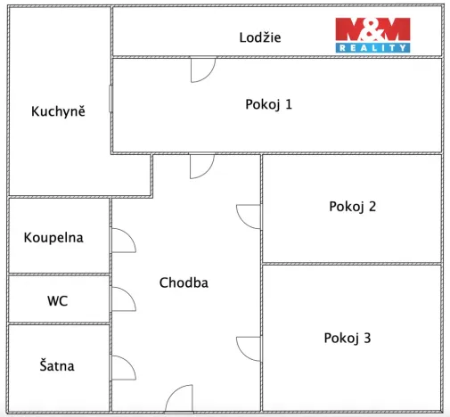 Prodej bytu 3+1, Brno - Bohunice, Uzbecká, 68 m2