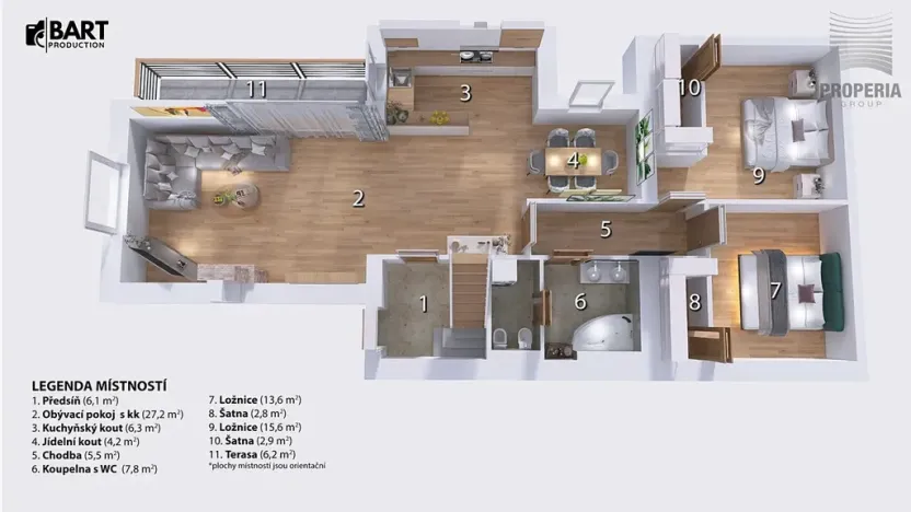 Prodej bytu 5+kk, Brno, Bezručova, 158 m2