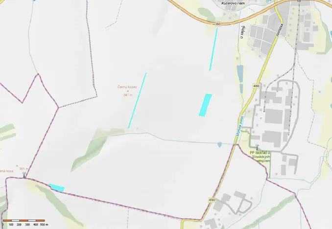 Prodej pole, Uherský Brod, 36951 m2