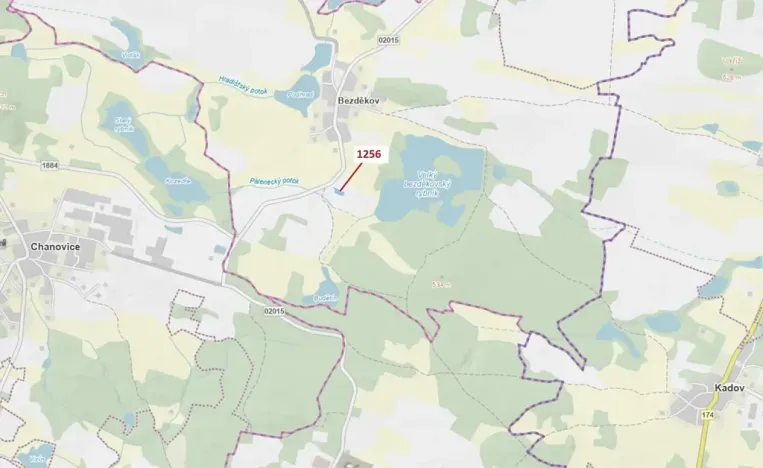 Dražba lesa, Hradiště, 1284 m2