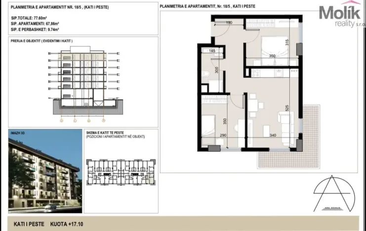 Prodej bytu 3+kk, Golem, 67 m2