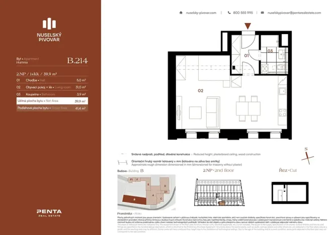 Prodej bytu 1+kk, Praha - Nusle, Bělehradská, 40 m2