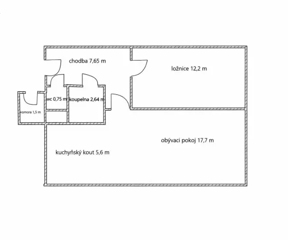 Prodej bytu 2+kk, Praha - Strašnice, Královická, 46 m2