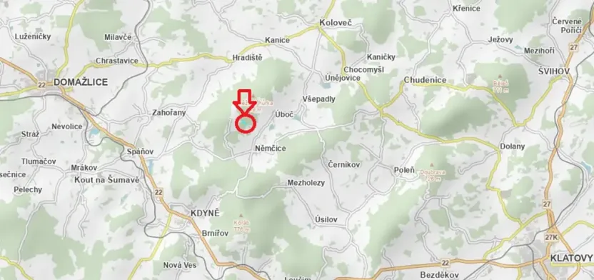 Prodej podílu lesa, Úboč, 4513 m2