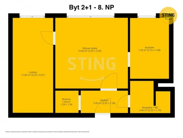 Prodej bytu 2+1, Nový Jičín, Jičínská, 42 m2