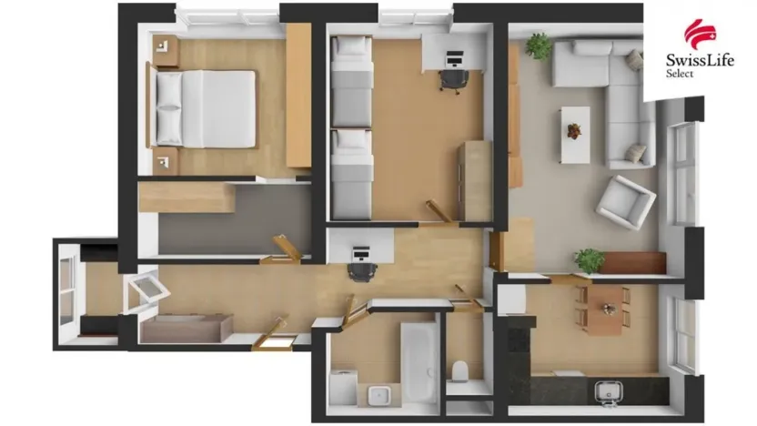 Prodej bytu 3+1, Třemošná, Brožíkova, 91 m2