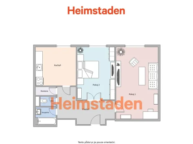 Pronájem bytu 2+1, Karviná - Nové Město, tř. Osvobození, 55 m2