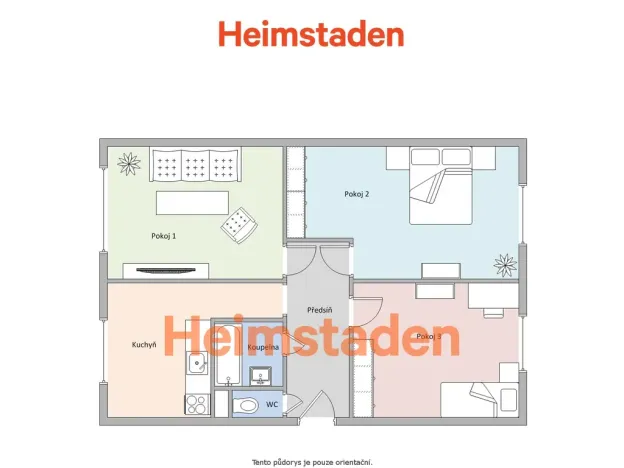 Pronájem bytu 3+1, Karviná - Hranice, Slovenská, 72 m2