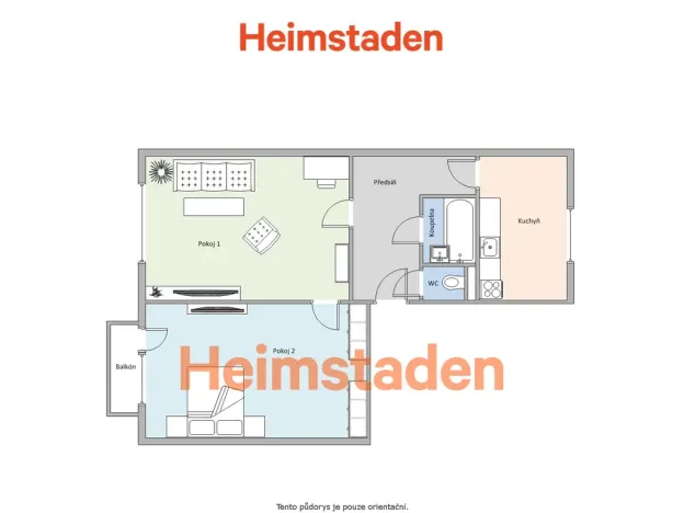 Pronájem bytu 2+1, Havířov - Město, Edisonova, 55 m2