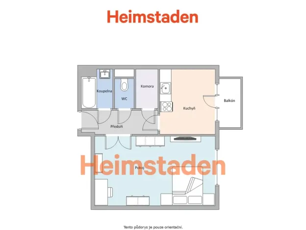 Pronájem bytu 1+1, Havířov - Město, Rossenbergových, 38 m2