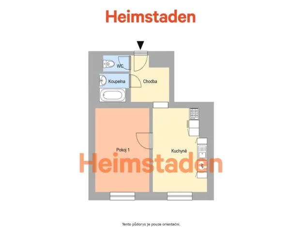 Pronájem bytu 1+1, Ostrava - Poruba, Budovatelská, 32 m2