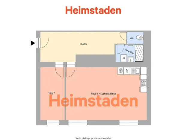 Pronájem bytu 2+kk, Ostrava - Poruba, 17. listopadu, 47 m2