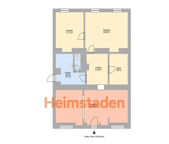 Pronájem obchodního prostoru, Havířov - Město, U Stromovky, 117 m2