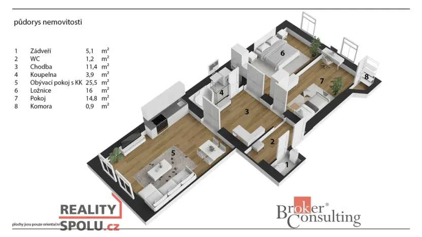Prodej bytu 3+1, Praha - Žižkov, Hartigova, 84 m2