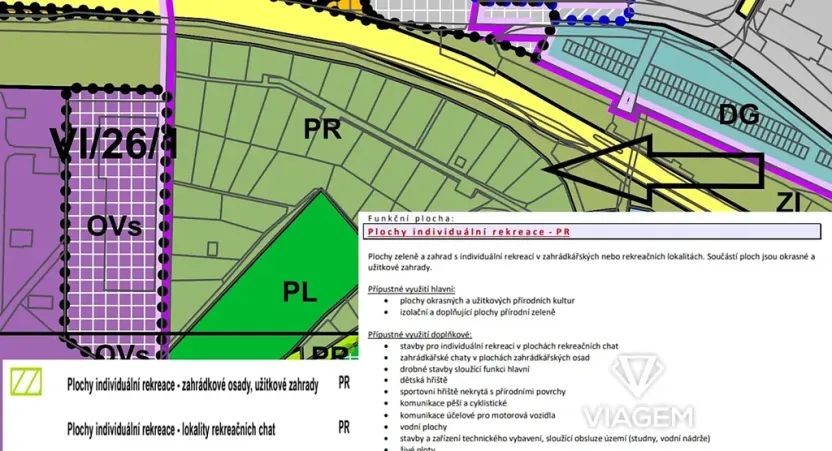 Prodej zahrady, Pardubice, 395 m2