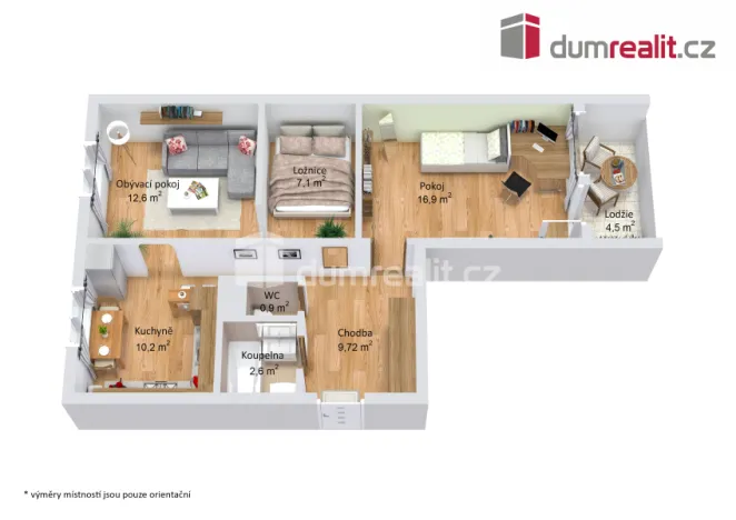 Prodej bytu 2+1, Ostrov, Lidická, 62 m2