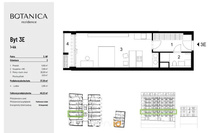 Prodej bytu 1+kk, Brno, Stará, 38 m2