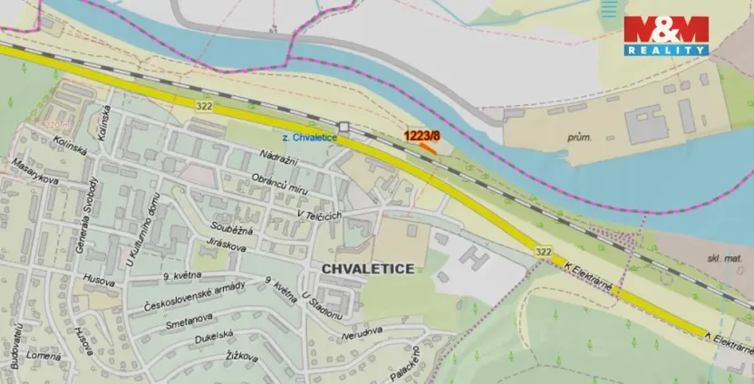 Prodej louky, Chvaletice, 91 m2