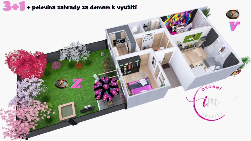 Prodej bytu 3+1, Hrotovice, Lidická, 60 m2