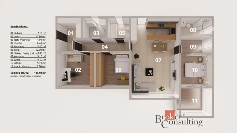 Prodej rodinného domu, Zlatá, 120 m2