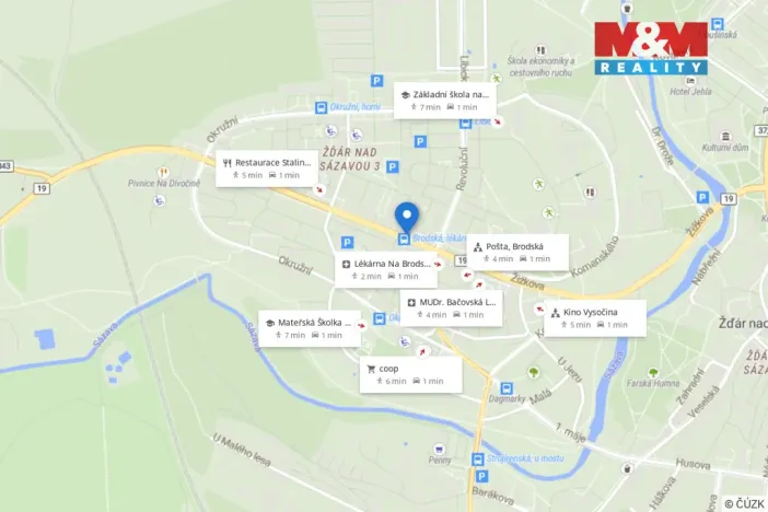 Prodej bytu 3+1, Žďár nad Sázavou - Žďár nad Sázavou 3, Brodská, 74 m2