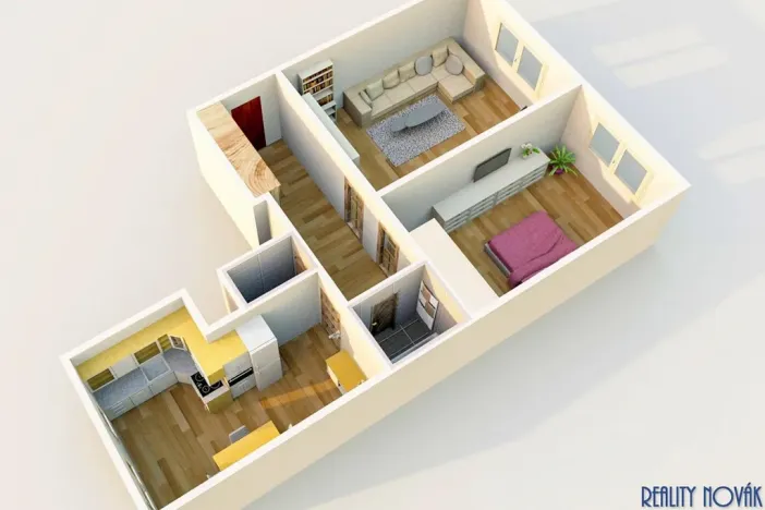 Pronájem bytu 2+1, Praha - Vinohrady, Lužická, 70 m2