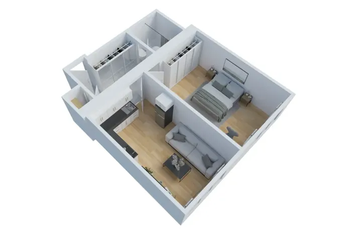 Prodej bytu 2+kk, Praha - Žižkov, Hartigova, 51 m2