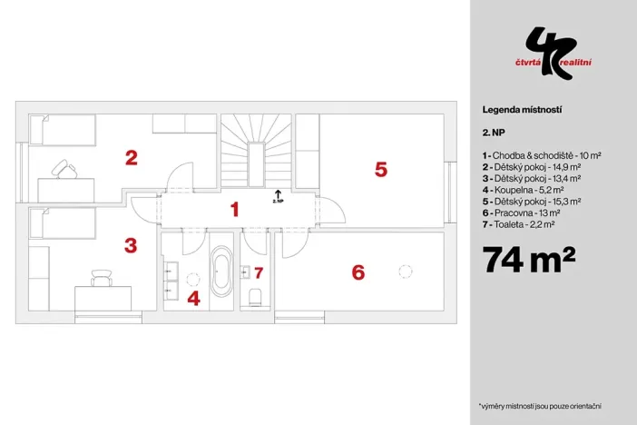 Pronájem rodinného domu, Zlonín, Lísková, 192 m2