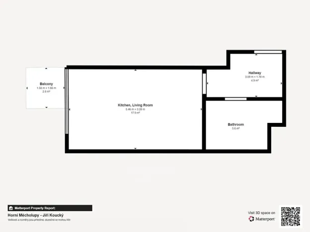 Pronájem bytu 1+kk, Praha - Horní Měcholupy, Modenská, 31 m2
