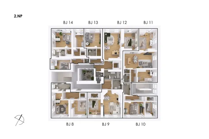 Prodej bytu 2+kk, Postupice, Blanická, 55 m2