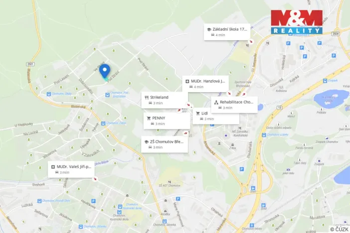 Prodej pozemku pro bydlení, Chomutov, 878 m2