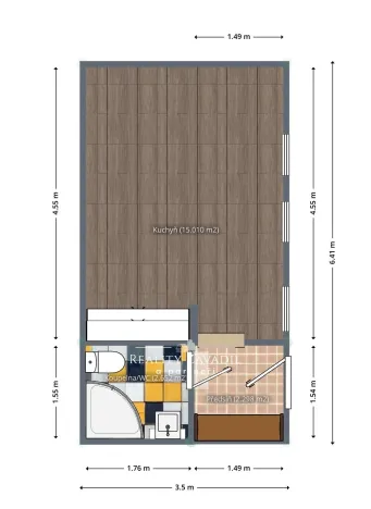Prodej bytu 1+kk, Brandýs nad Labem-Stará Boleslav, Lázeňská, 21 m2