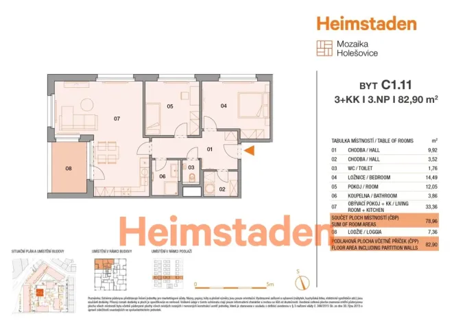 Pronájem bytu 3+kk, Praha - Holešovice, U Pergamenky, 82 m2