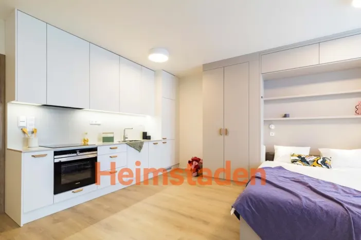 Pronájem bytu 1+kk, Praha - Holešovice, Vrbenského, 37 m2