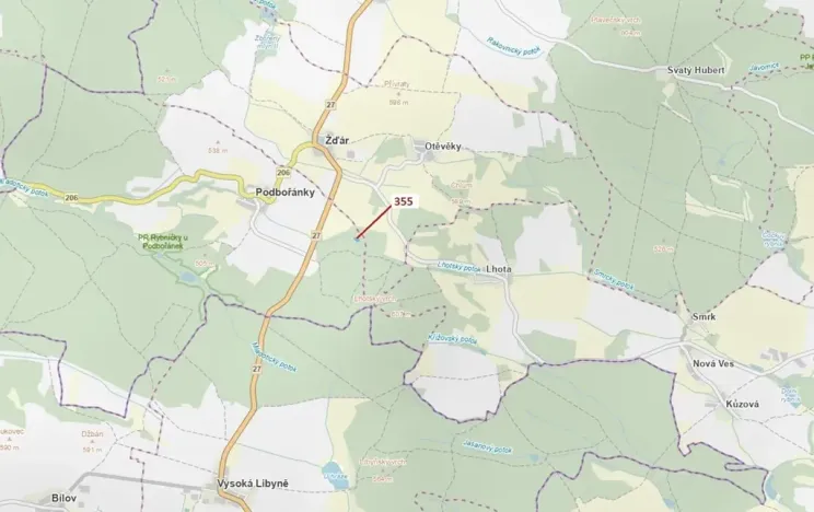 Dražba lesa, Jesenice, 1924 m2