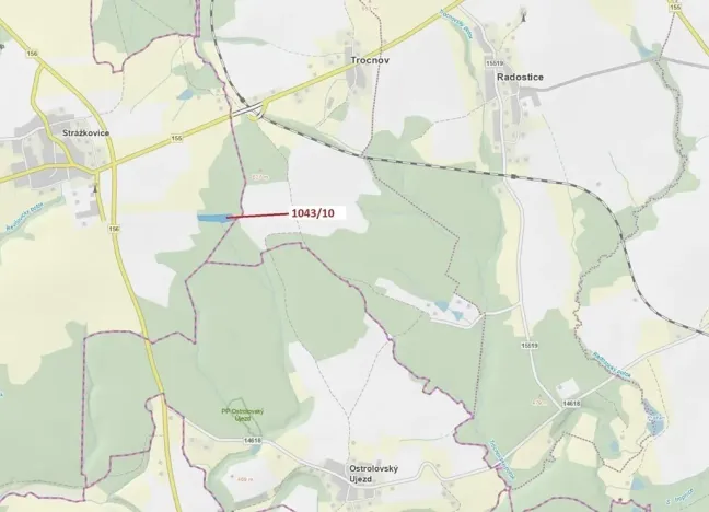 Dražba lesa, Stehlovice, 11078 m2