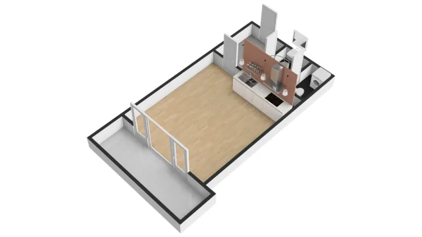 Prodej bytu 1+kk, Praha - Zličín, Míšovická, 35 m2