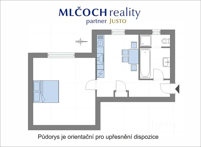 Pronájem bytu 1+1, Brno, Bayerova, 39 m2