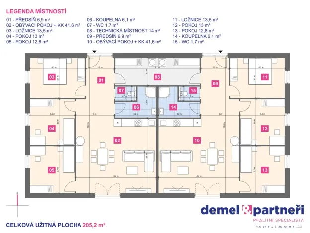 Prodej apartmánu, Mikulovice, Na Bukovci, 205 m2